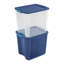 Boîte de rangement en plastique 26 gallons
