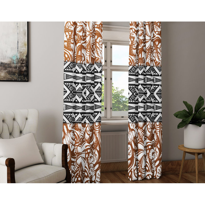 Semi Sheer Curtain Panel Pair, 40" W x 61" L