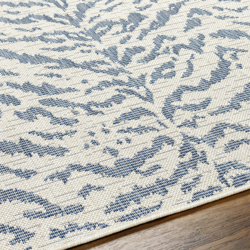 Baurzhan Abstract Indoor / Outdoor Rug, Rectangle 7'10" x 10'