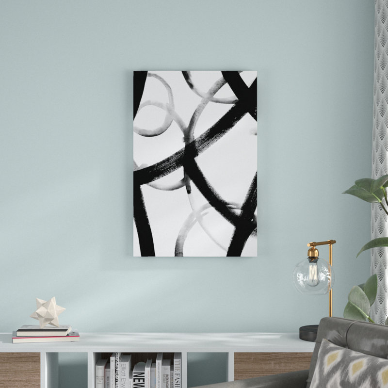 «Monochrome Ripple I», peinture sur toile, H 36 po x l 24 po