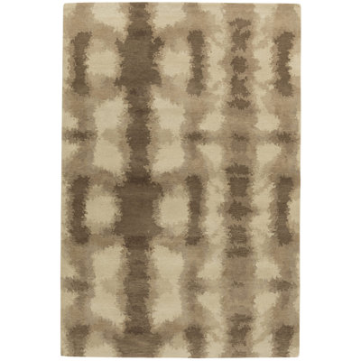 Shibori One-of-a-Kind 4' X 6' 100% Wool Area Rug in