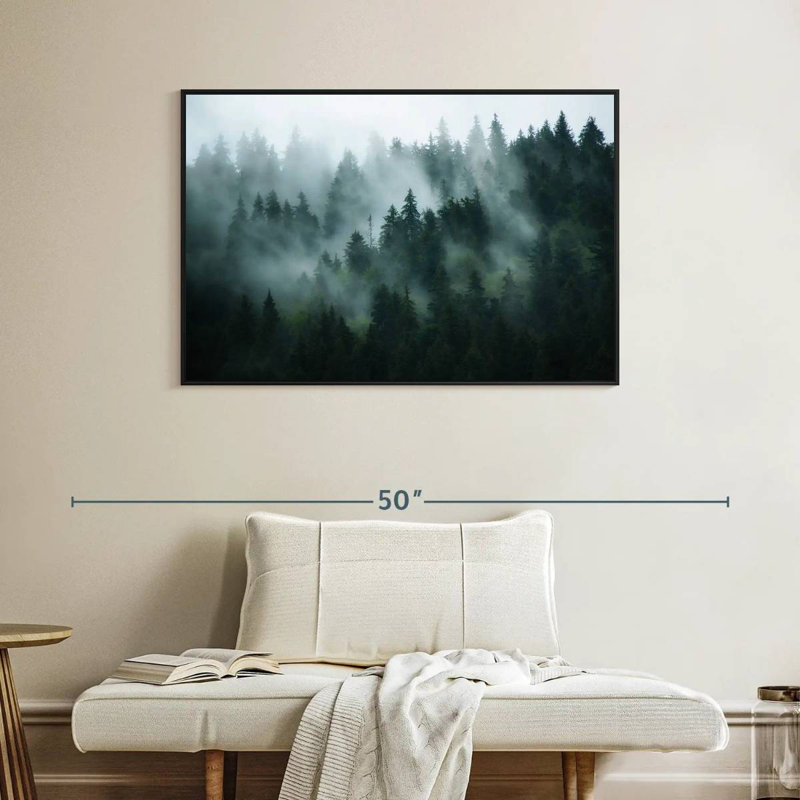Forêt de sapins brumeux Alvord, H 27 po x l 40 po
