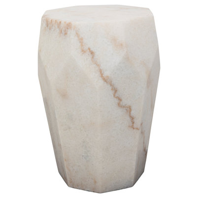 Monolith Marble Top End Table