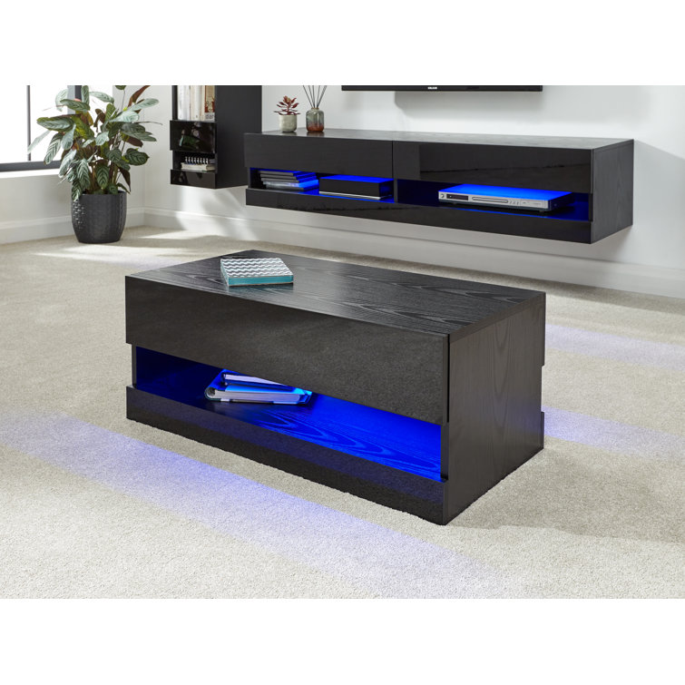 Allmon Floor Shelf Coffee Table with Storage
