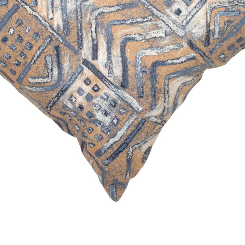 Gholson Outdoor Rectangular Pillow Cover & Insert, Indigo