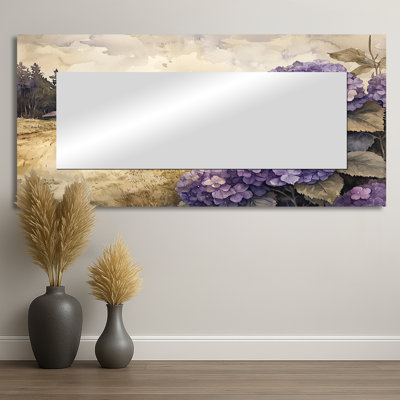 Hortensias par The Farmstead II - Art mural miroir floral - imprimé sur métal