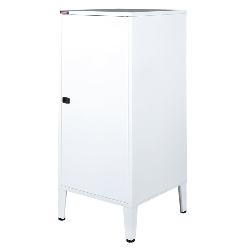 Armoire de rangement à 2 tablettes, Blanc mat