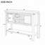 Armoire de rangement décorative avec 4 petits tiroirs et tablette inférieure