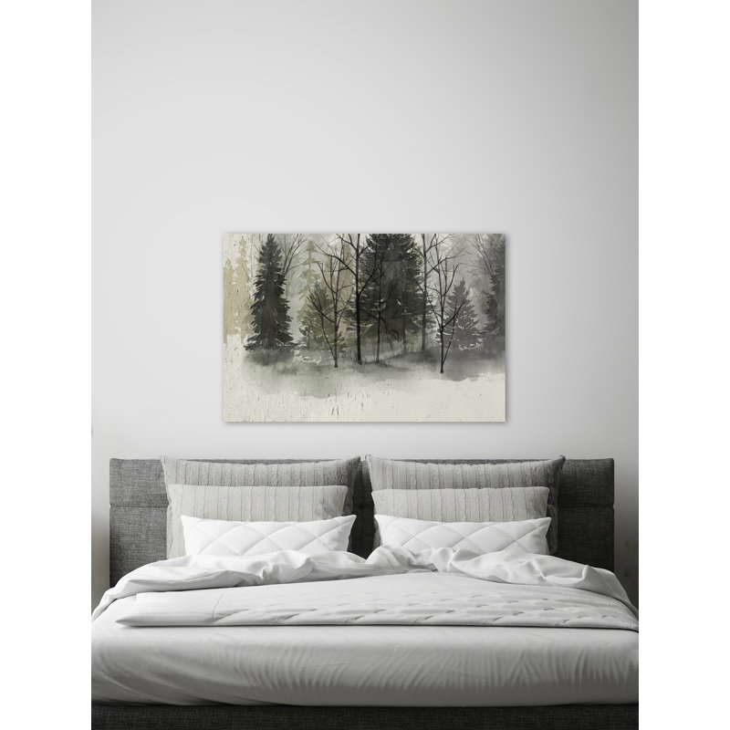 Textured Treeline I - Wrapped Canvas Painting, 61cm H x 91cm W 