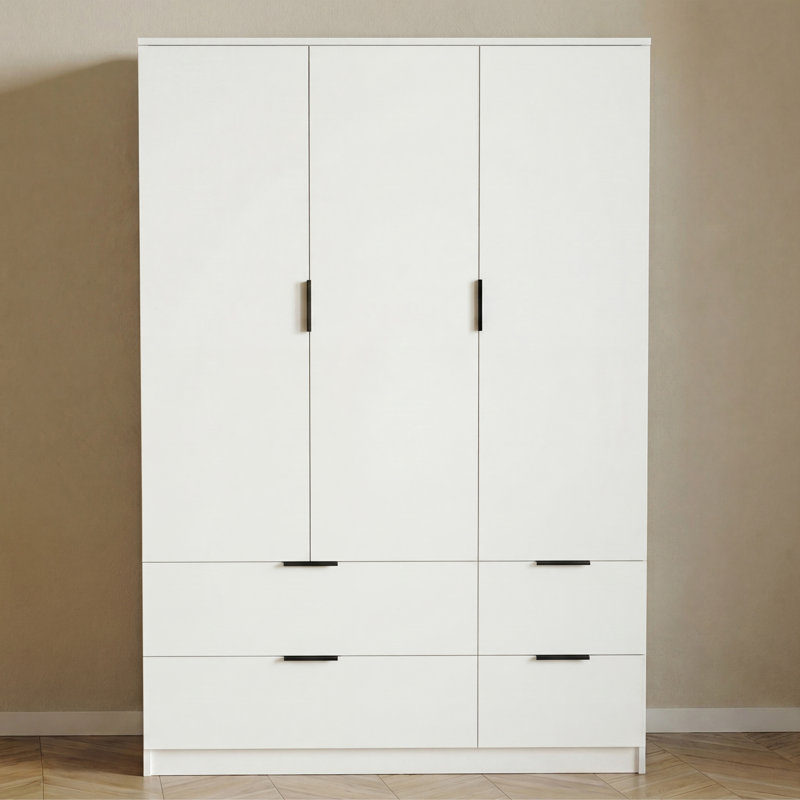 Particleboard Wardrobe, White
