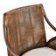 Fauteuil d'appoint rembourré en rotin tissé