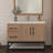 Victoria 42'' Left Drawer Wall-Mounted Vanity with Reinforced Acrylic Sink & Rack-98932859