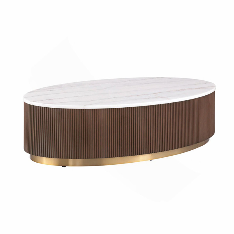 Meuble de salon brun contemporain 1pc