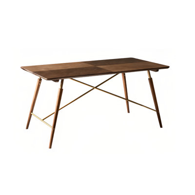 Snover modern hard retro rectangular dining table
