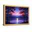 Plantes et fleurs, lac au clair de lune avec arbres rouges et ciel mauve-1166386436-1166386437-1166386438
