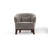 Ava Upholstered Barrel Accent Chair, Grey-2102708141