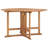 Folding Patio Dining Table 43.3"x43.3"x29.5" Solid Wood Teak