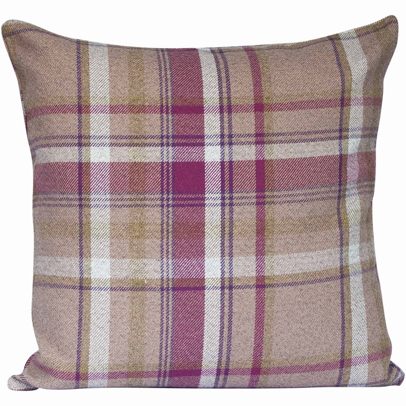 Plaid Cushion, Synthetic filled, 58x58cm
