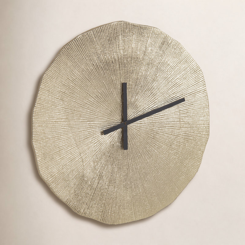 Round Sand Cast Aluminum Clock