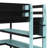 Modern Gaming Loft Bed With Lighted Desk, Storage Bookcase, Racks And Power Outlets-189324025-189324028
