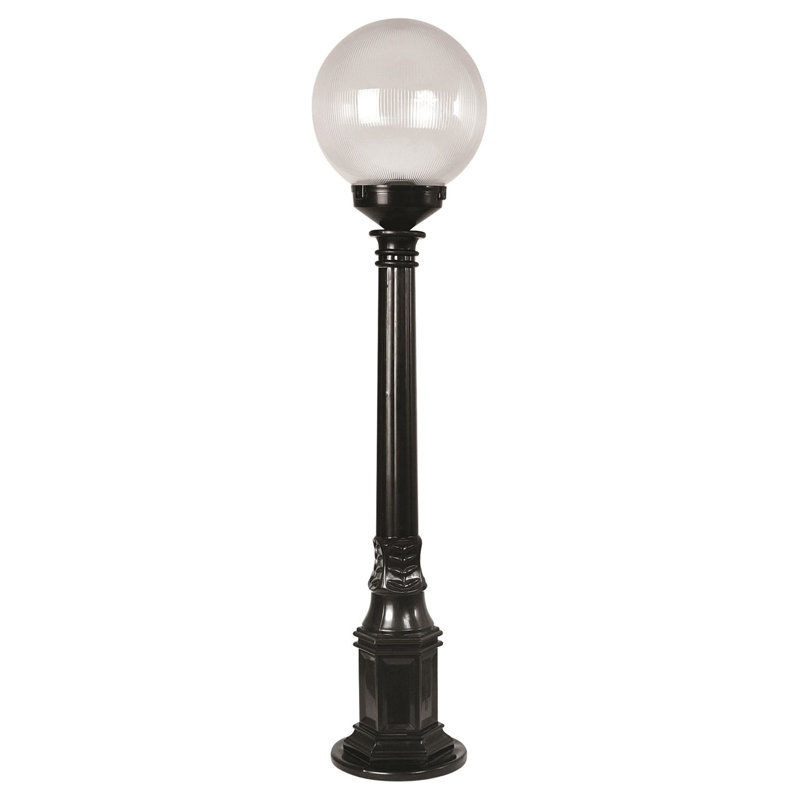 Lampadaire noir câblé à 1 lumière de 35 po H Aarjan (double)