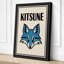 Kitsune Spirit Art Deco - Wrapped Canvas-538427684-538427705