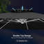 3m Lighted Square Cantilever Parasol With Base
