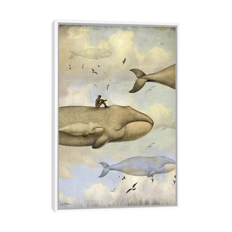 Contemplation par Catrin Welz-Stein - impression d'art graphique, H 26 po x l 18 po x 1,5 po, Toile blanche encadrée