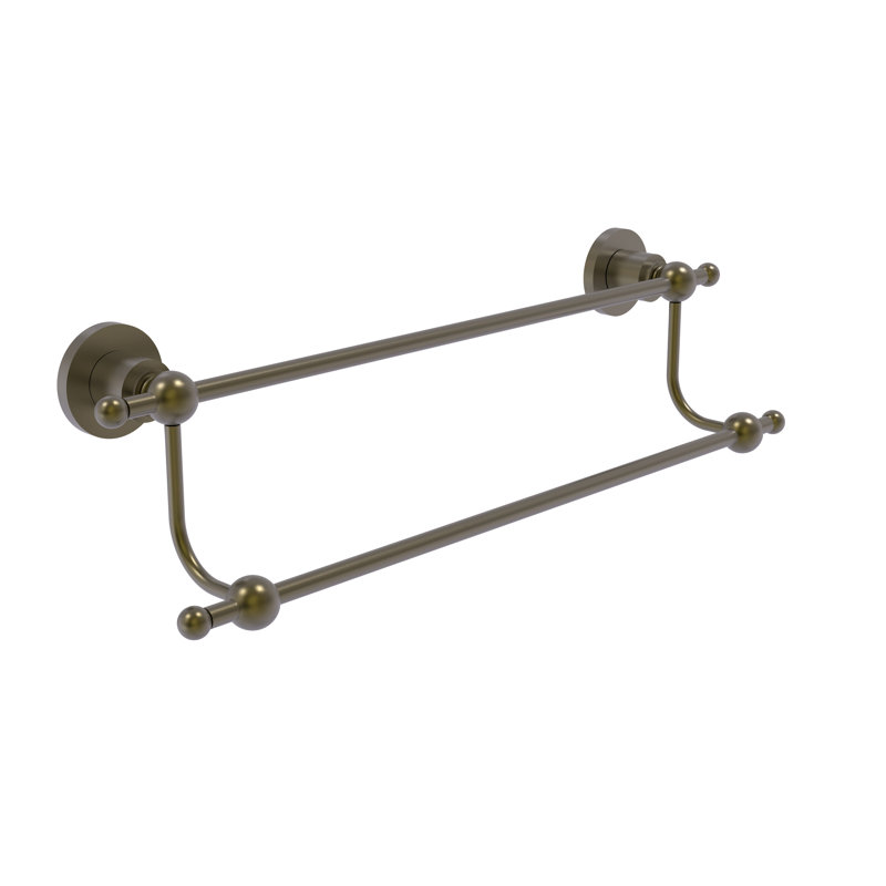 Barre à serviettes murale double lera, Blanc mat