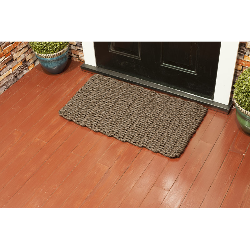 Bucz Outdoor Doormat, Brown, 30" W x 48" L