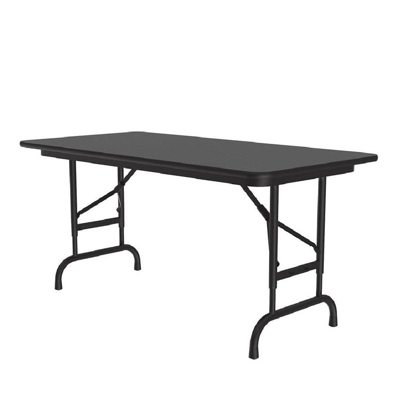 Table pliante rectangulaire réglable, H 32 po x L 60 po x P 30 po, Bois flottant de la Nouvelle-Angleterre