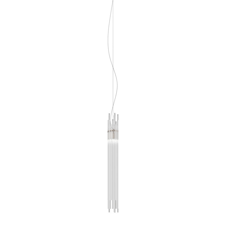 Diadema Suspension Bm Crystal Matt Bronze 2 E26 Ul, Matte Bronze, 93" H x 7" W x 7" D