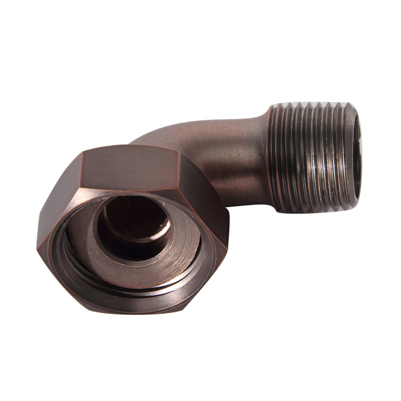 Bent Bathcock Couplers (Pair), Oil Rubbed Bronze