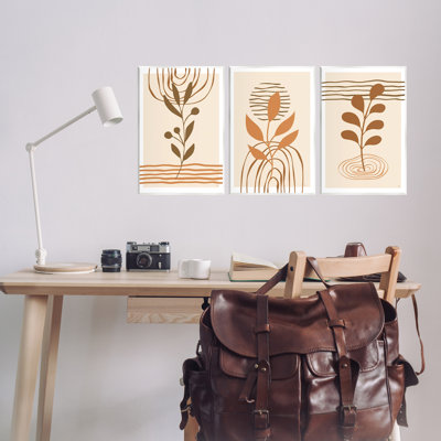  Ensemble de plaques murales Boho