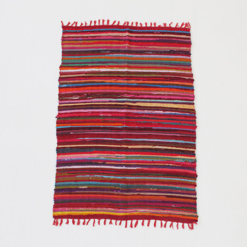 Multicoloured Recycled Rag Rug