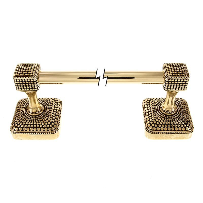Tiziano Wall Mounted Towel Bar, 3.5" x 32.5", Antique Gold