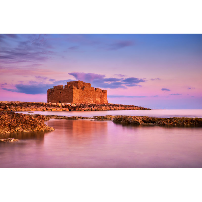 Castle In Pathos, Cyprus - Wrapped Canvas Print, 20cm H x 30cm W x 3.8cm D