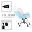 Chaise de bureau rotative en sherpa de 25,59 po Brodyn-806477409