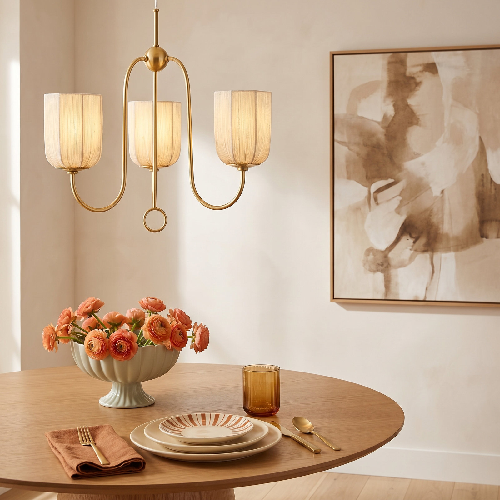 3-Light Chandelier