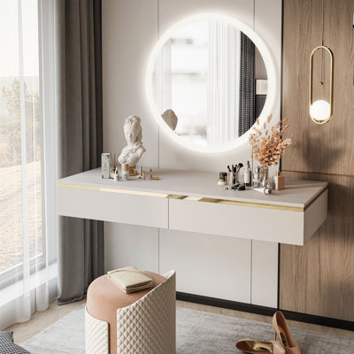 Floating Andile Dressing Table with Mirror