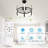 Ludovico 24" DIY Shape Adjustable Ceiling Fan with Lights Remote and APP Control-2035318135