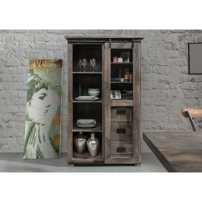 Railway Display Cabinet, Grey