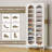 67"H Metal Shoe Storage Cabinet with 8 Adjustable Shelves-82522403