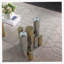 Table basse rectangulaire en acier inoxydable pour le salon