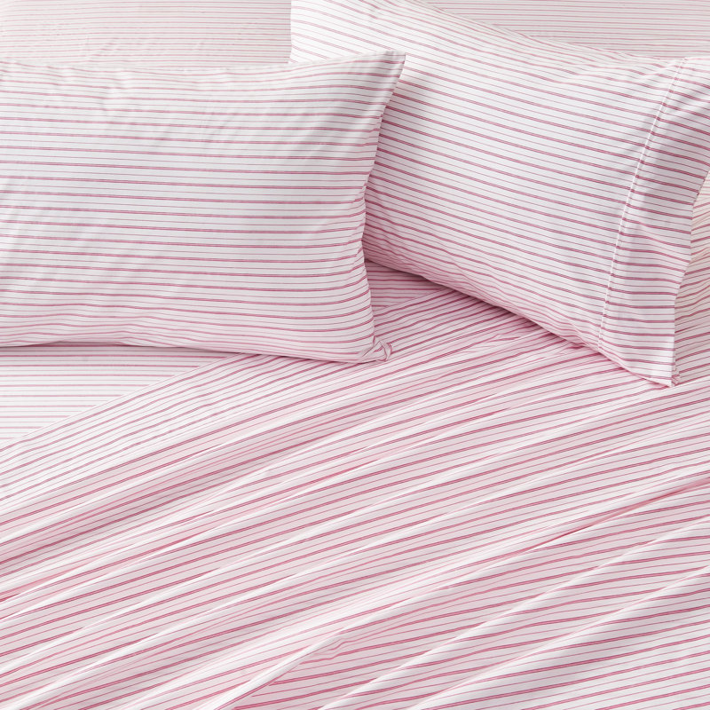 King Size Flamingo Print Microfiber Sheet Set