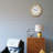 QHA014ALH Basic Wall Clock, Brown-2057792921
