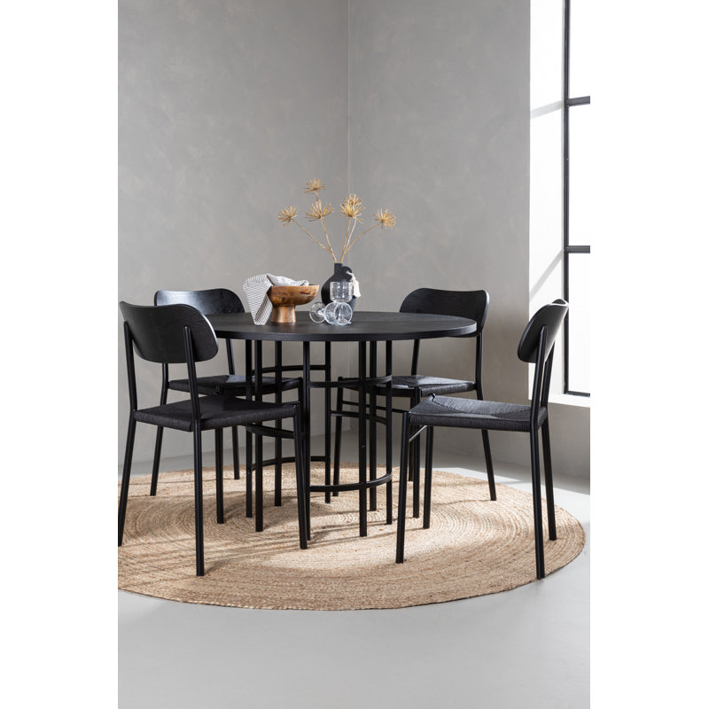 Mordenhill 4 - Person Dining Set, Black