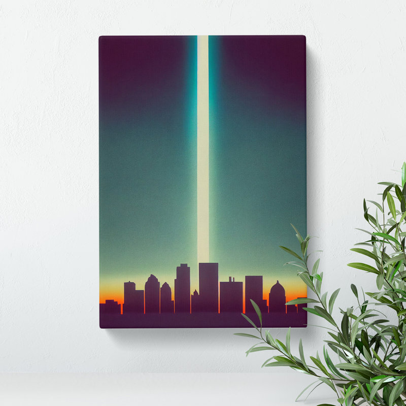 Beguiling City Skyline - Wall Art, 60cm H x 40cm W x 3cm D, Wrapped Canvas, No Matte