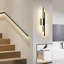 2-Light 48Cm Black 3000K Flush Mounted Sconce