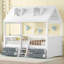 Structure de lit simple en bois, blanc-797573472-797573473